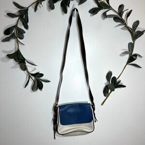 Fossil Blue, Cream, and Black Crossbody Purse LAST CALL